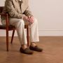 Manfield Heren Taupe suède loafers - Thumbnail 2