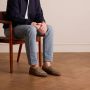 Manfield Heren Taupe suède loafers - Thumbnail 2
