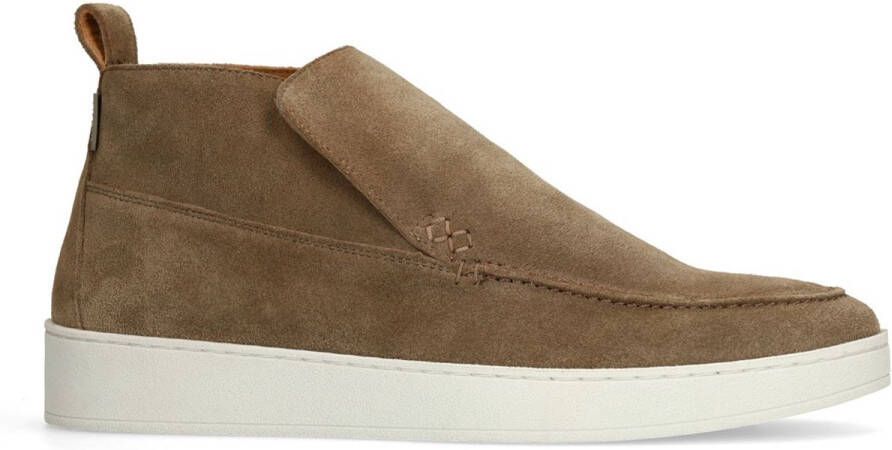 Manfield Heren Taupe suède loafers