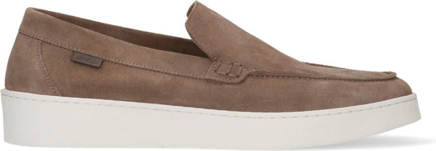 Manfield Heren Taupe suède loafers