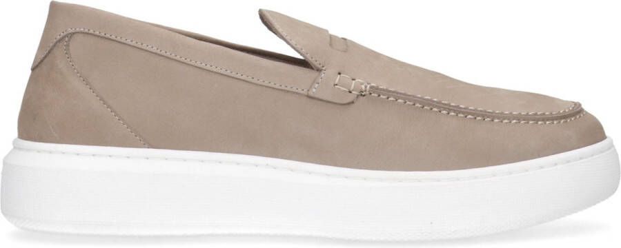 Manfield Heren Taupe suède loafers - Foto 1