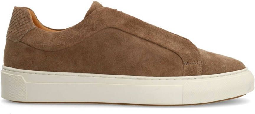 Manfield Heren Taupe suède sneakers