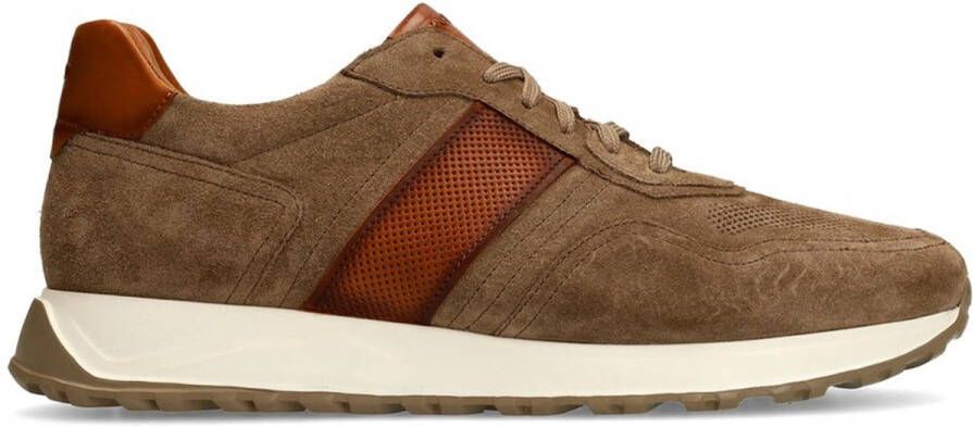 Manfield Heren Taupe suède sneakers