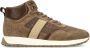 Manfield Heren Taupe suède veterschoenen - Thumbnail 1