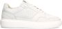 Manfield Heren Witte nubuck sneakers - Thumbnail 2
