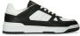 Manfield Heren Zwarte leren sneakers - Thumbnail 6