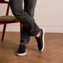 Manfield Heren Zwarte leren sneakers - Thumbnail 2