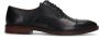 Manfield Heren Zwarte leren veterschoenen - Thumbnail 2