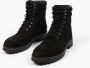 Manfield Heren Zwarte nubuck veterboots - Thumbnail 2