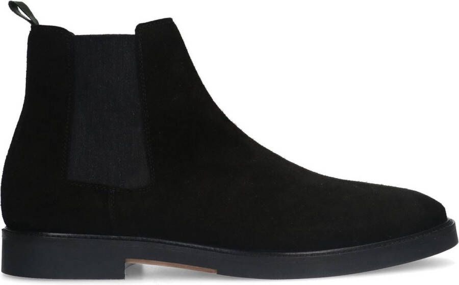 Manfield Heren Zwarte suède chelsea boots - Foto 2