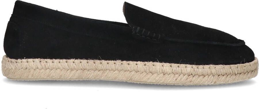 Manfield Heren Zwarte suède espadrilles - Foto 2