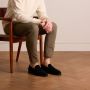 Manfield Heren Zwarte suède loafers - Thumbnail 2
