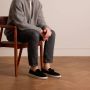 Manfield Heren Zwarte suède loafers met kwastjes - Thumbnail 5