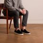 Manfield Heren Zwarte suède loafers met sportieve zool - Thumbnail 3