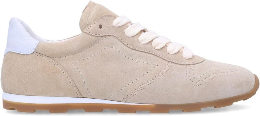 Manfield Dames Beige suéde sneakers