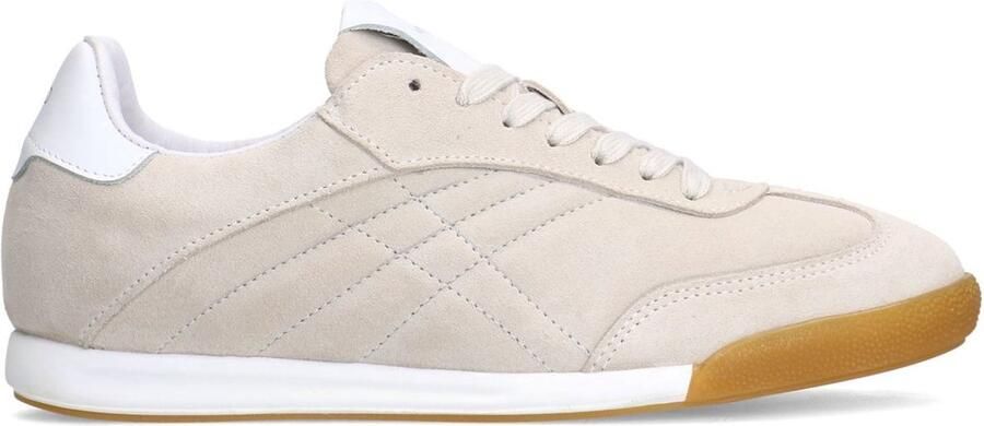 Manfield Dames Beige suède sneakers