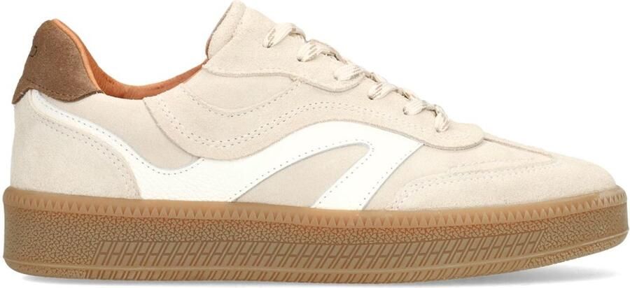 Manfield Dames Beige suède sneakers