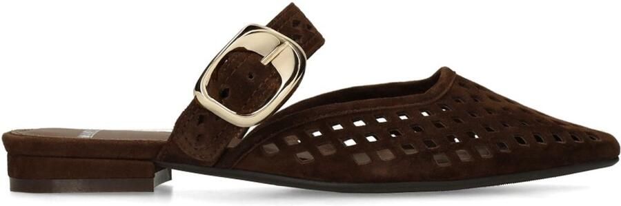 Manfield Dames Bruine leren instappers