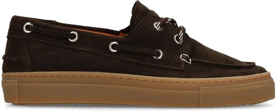 Manfield Dames Bruine suède bootschoenen