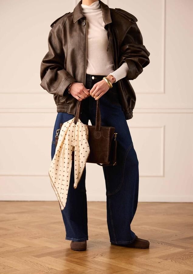 Manfield Dames Bruine suède clogs