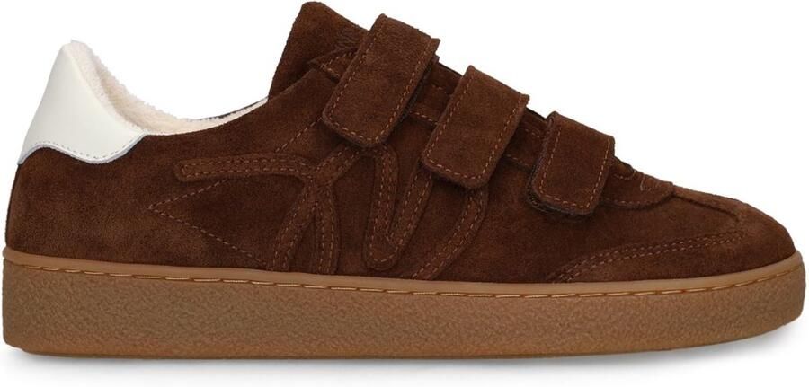 Manfield Dames Bruine suède sneakers