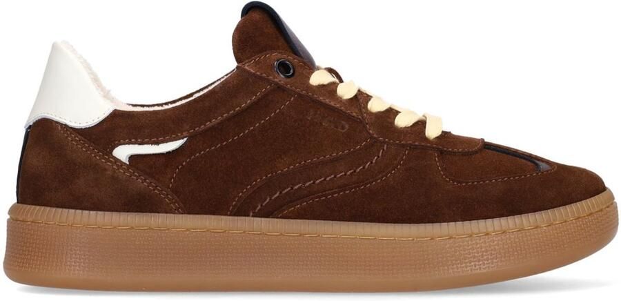 Manfield Dames Bruine suède sneakers