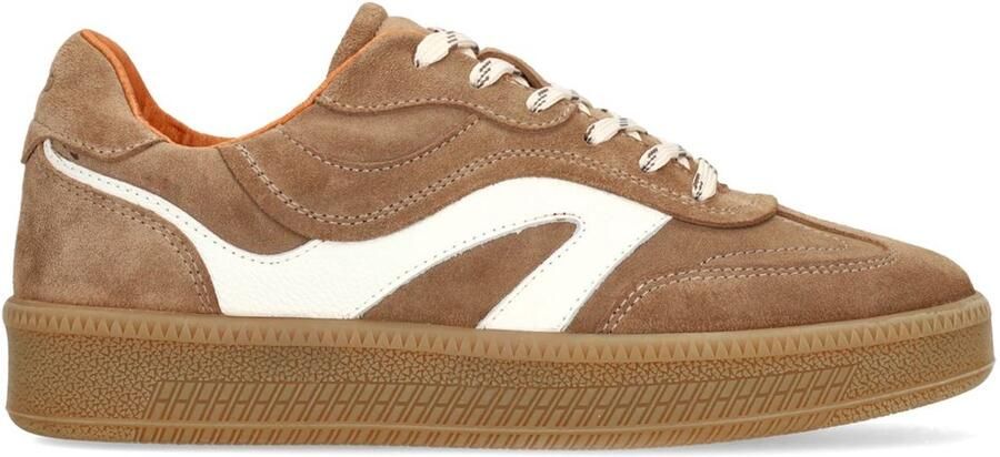 Manfield Dames Bruine suède sneakers