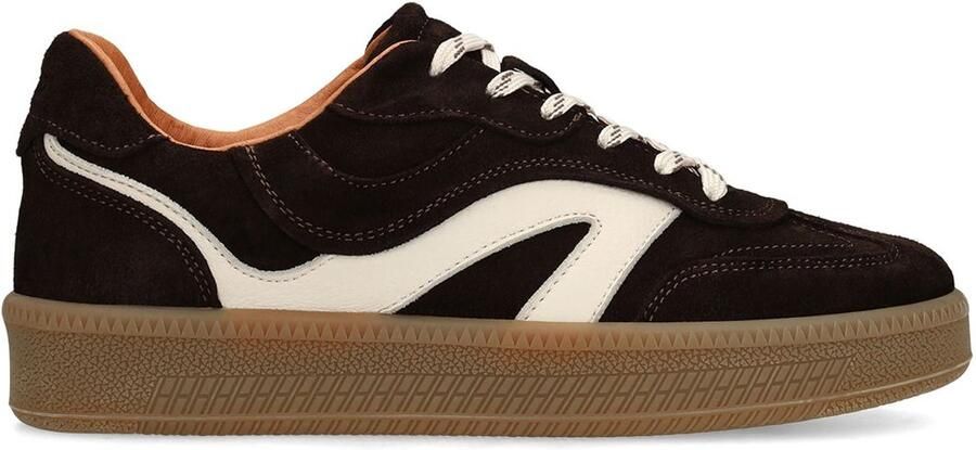 Manfield Dames Bruine suède sneakers
