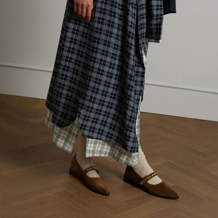 Manfield Dames Cognac suède loafers - Foto 2