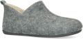 Manfield Dames Licht grijze pantoffels - Lichtgrijs