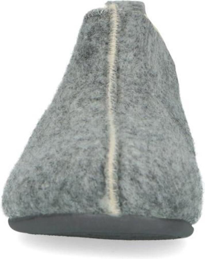 Manfield Dames Licht grijze pantoffels - Foto 4