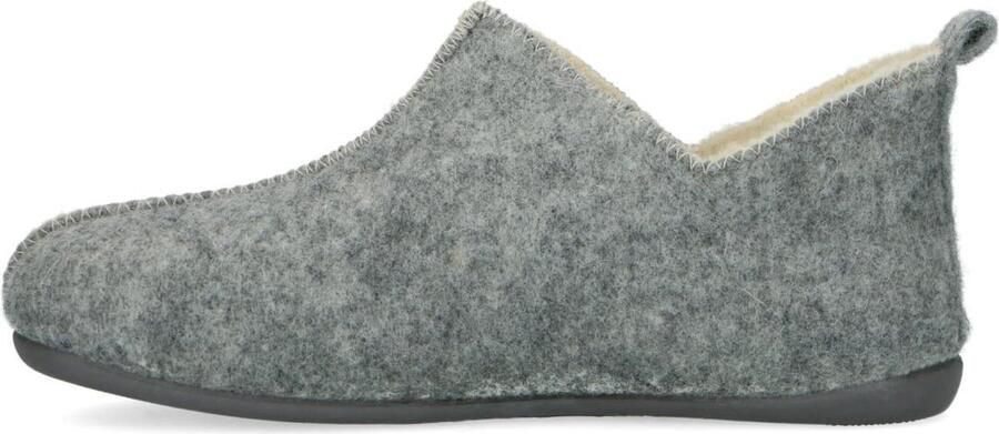 Manfield Dames Licht grijze pantoffels - Foto 6