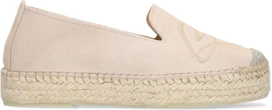 Manfield Dames Taupe suède espadrilles