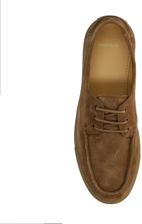 Manfield Heren Beige suède bootschoenen - Foto 4