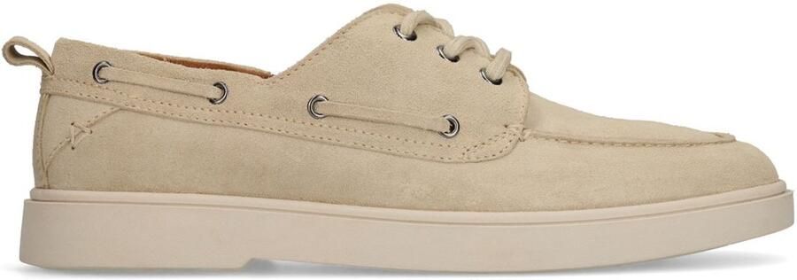 Manfield Heren Beige suède bootschoenen