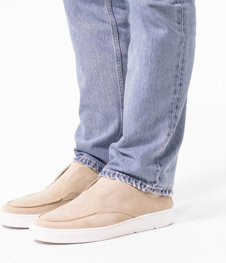 Manfield Heren Beige suède loafer - Foto 4