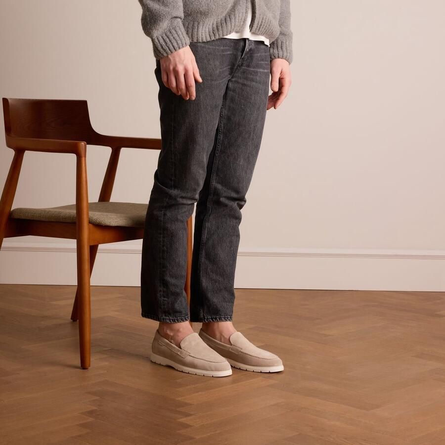 Manfield Heren Beige suède loafers - Foto 2