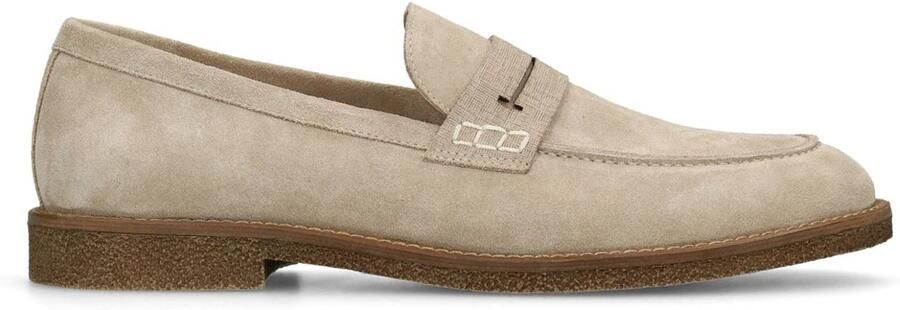 Manfield Heren Beige suède loafers