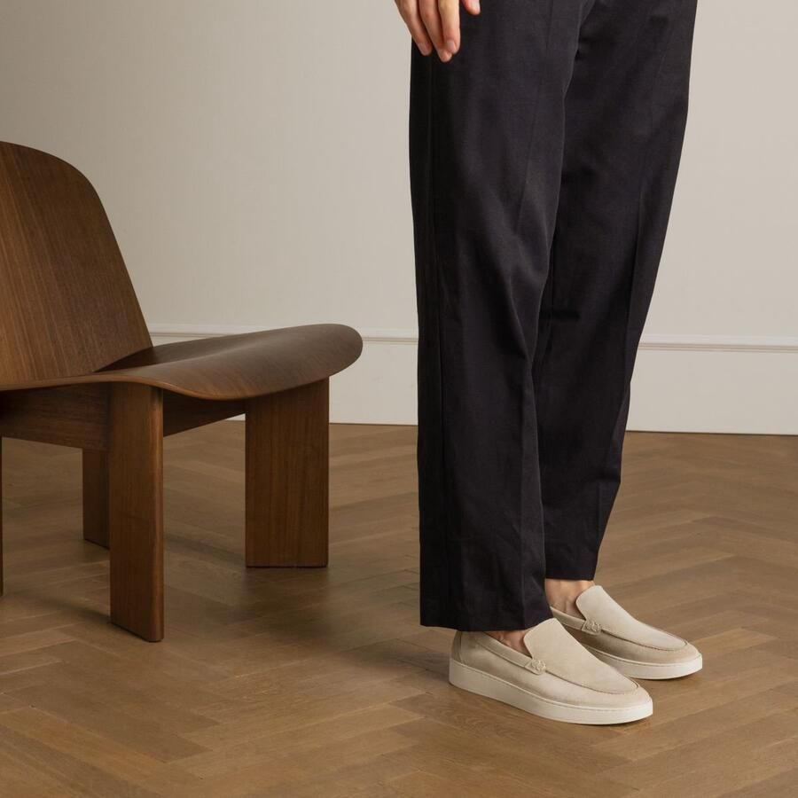 Manfield Heren Beige suède loafers - Foto 2
