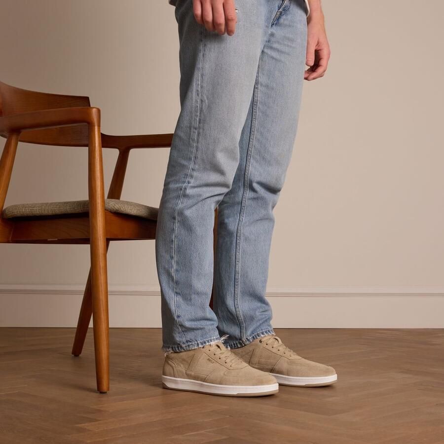 Manfield Heren Beige suède sneakers - Foto 2