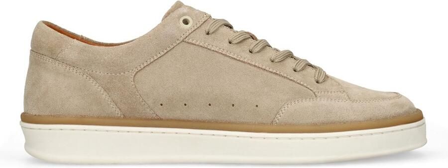 Manfield Heren Beige suède sneakers