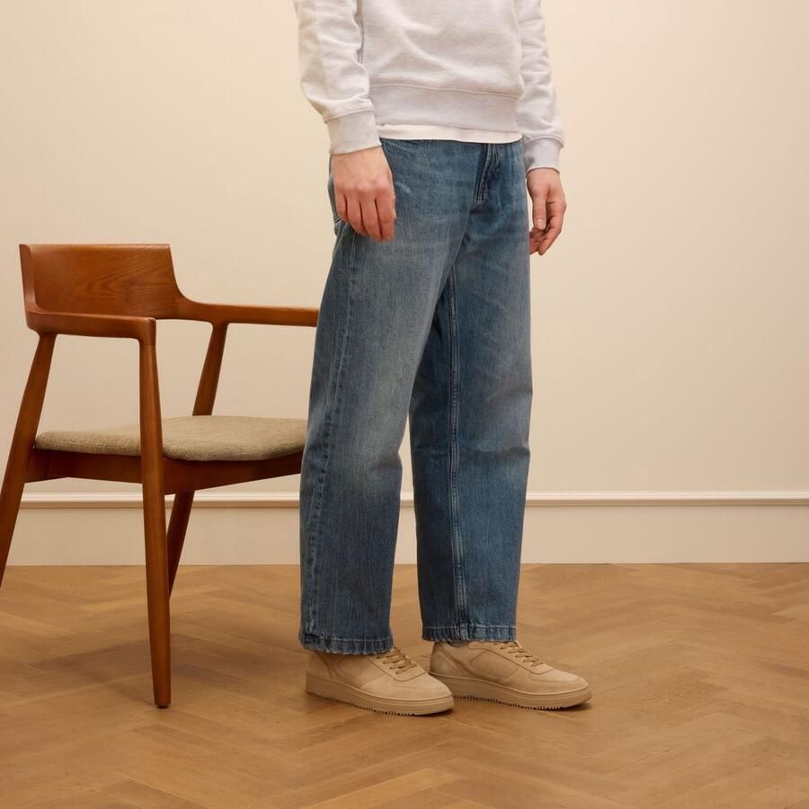 Manfield Heren Beige suède sneakers - Foto 2