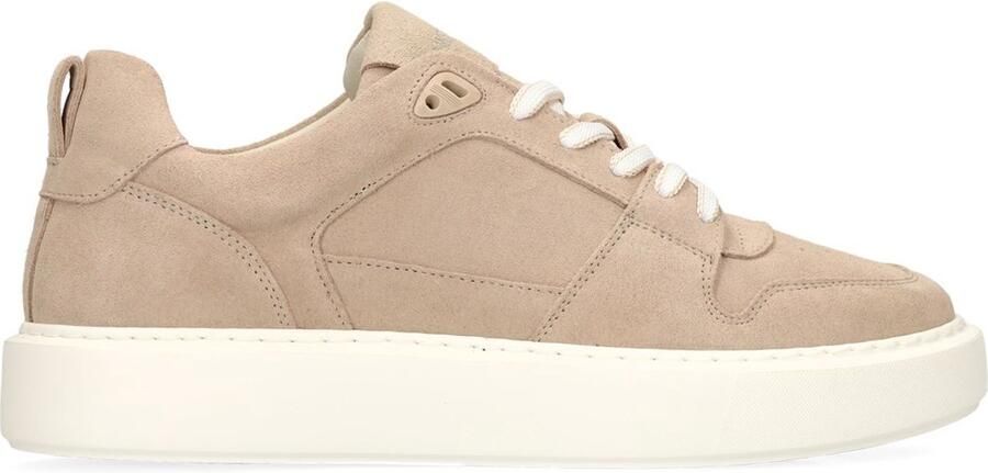 Manfield Heren Beige suède sneakers