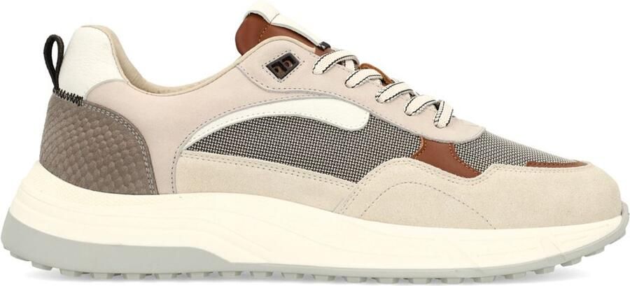 Manfield Heren Beige suède sneakers