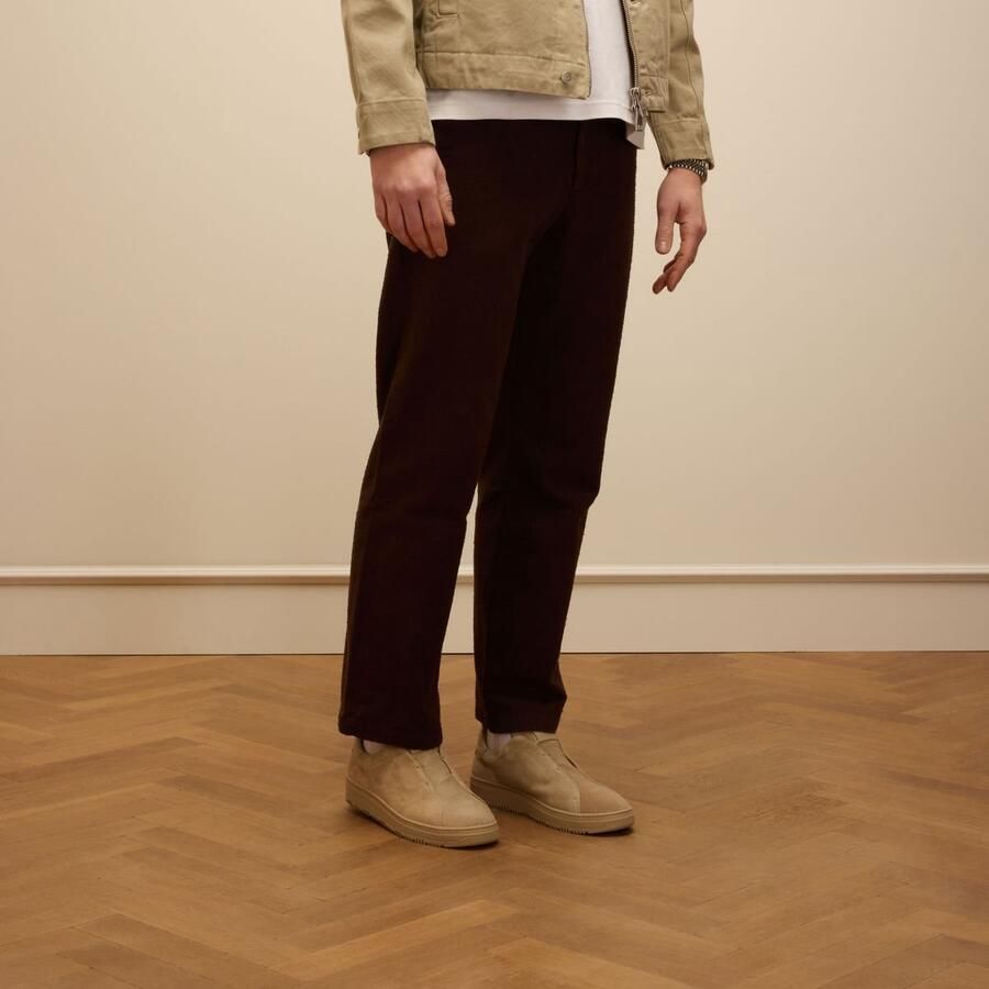 Manfield Heren Beige suède sneakers