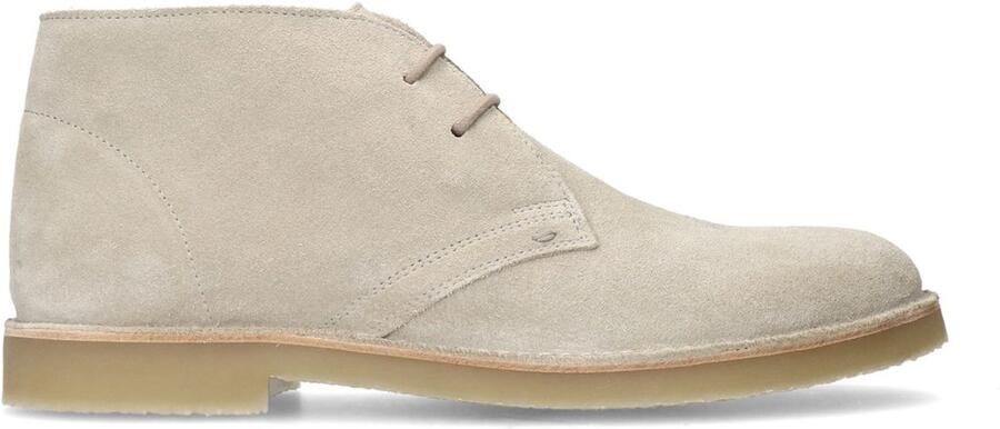 Manfield Heren Beige suède veterboots