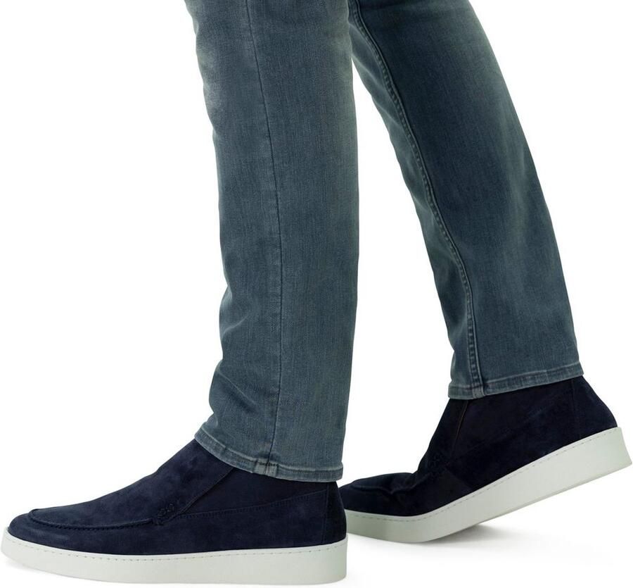 Manfield suède loafers donkerblauw - Foto 2