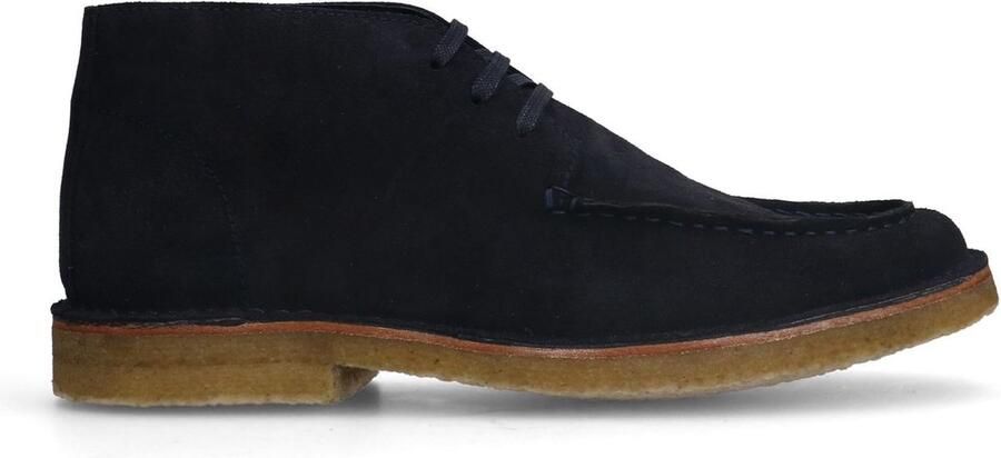 Manfield suède veterschoenen donkerblauw - Foto 2