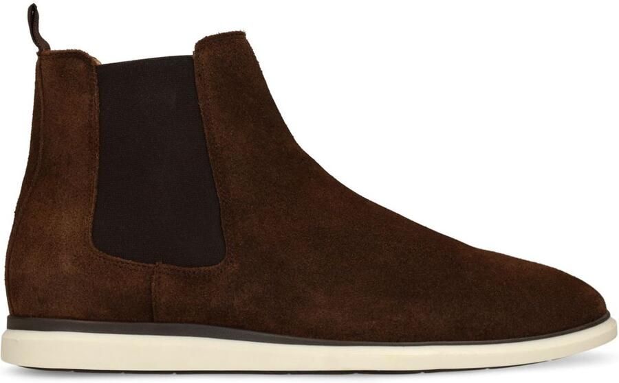 Manfield Heren Bruine suède chelsea boots