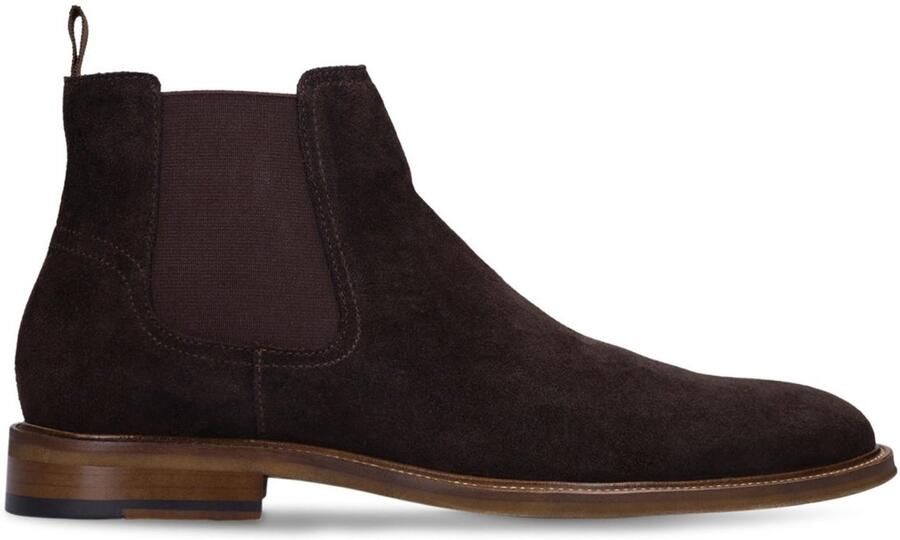 Manfield Heren Bruine suède chelsea boots